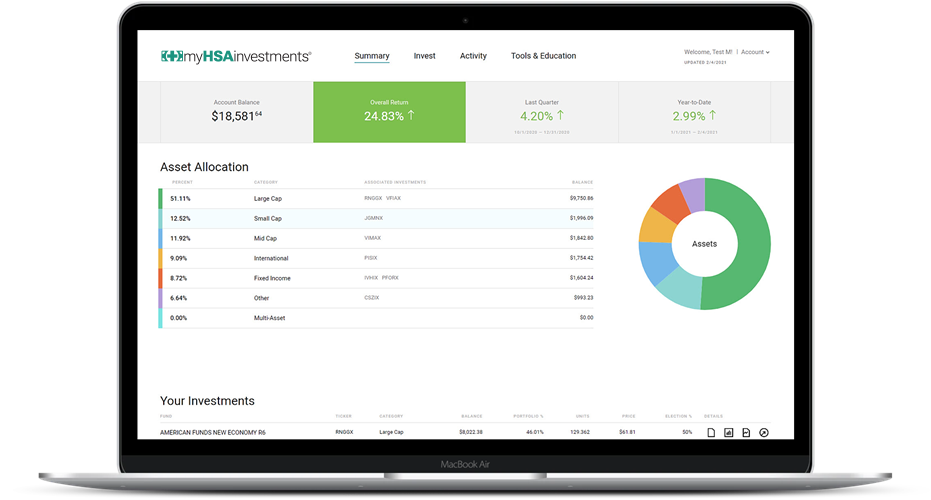 myHSAinvestments Investment Portal